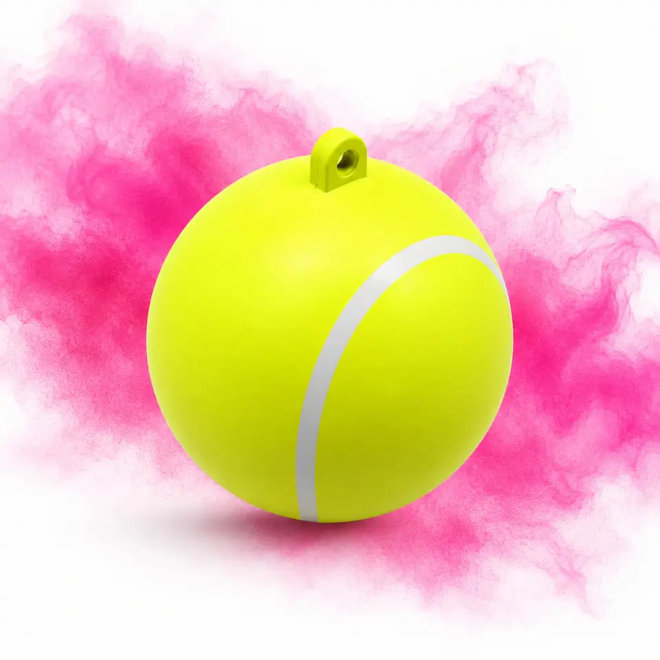 Gender Reveal Tennisball – ergänzendes Detail- oder Anwendungsbild