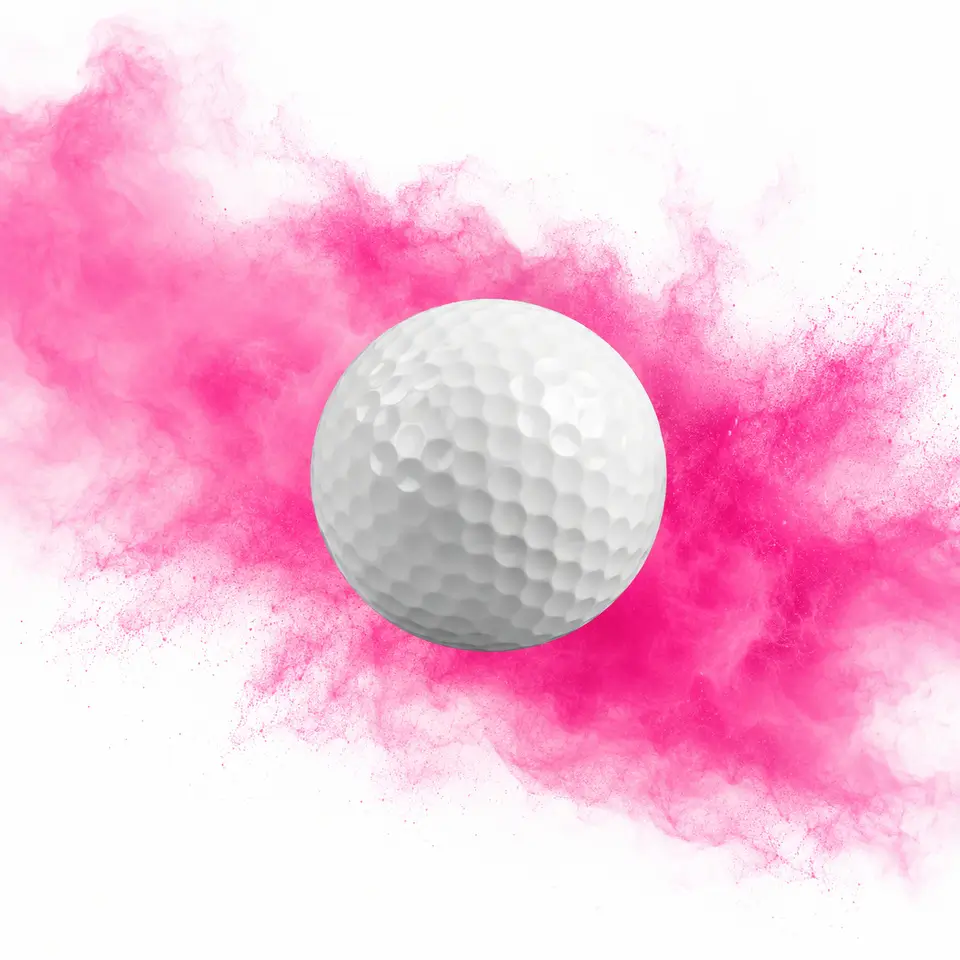 Gender Reveal Golfball – ergänzendes Detail- oder Anwendungsbild