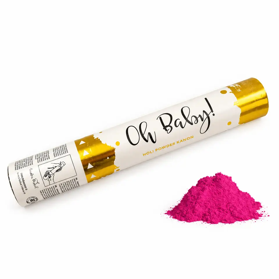 Oh Baby Gender Reveal Pulverkanone – ergänzende Produktansicht